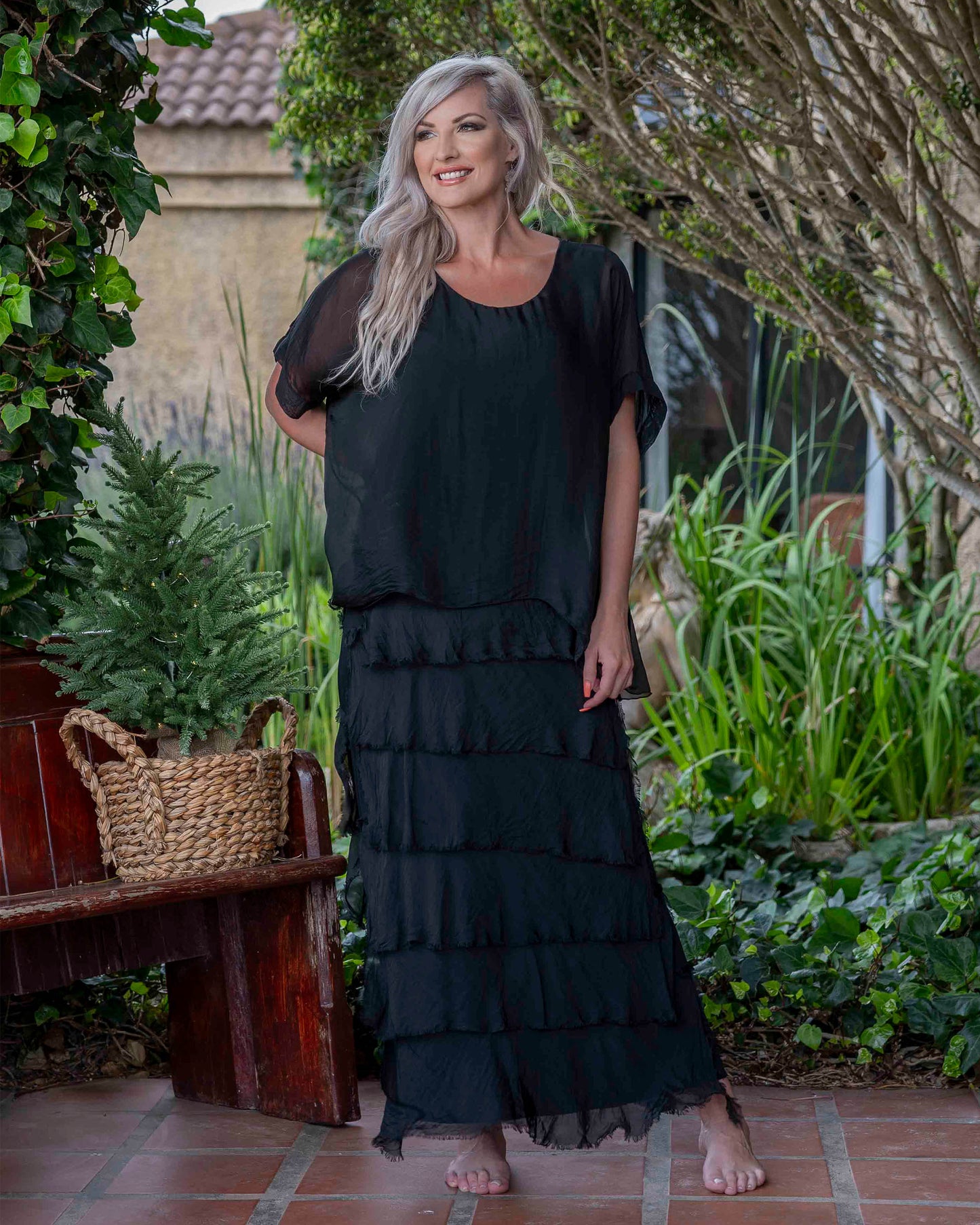 My Forever Fringe Maxi Dress | Black