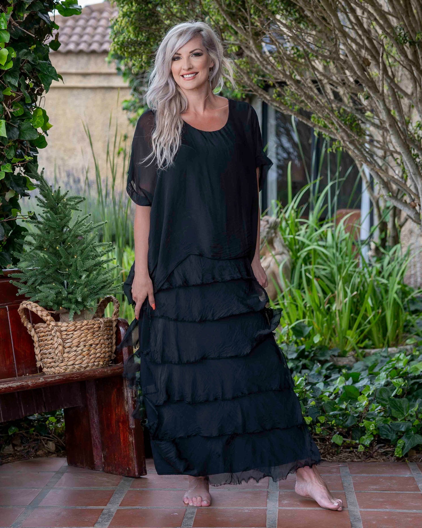 My Forever Fringe Maxi Dress | Black