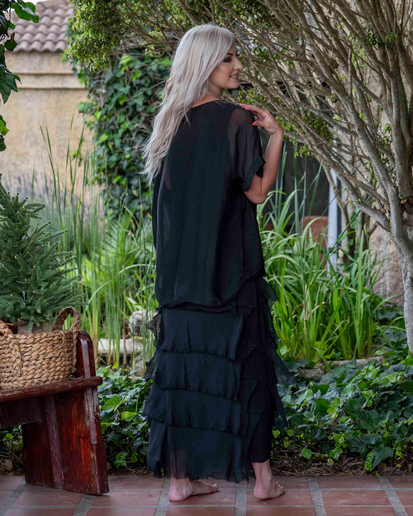 My Forever Fringe Maxi Dress | Black