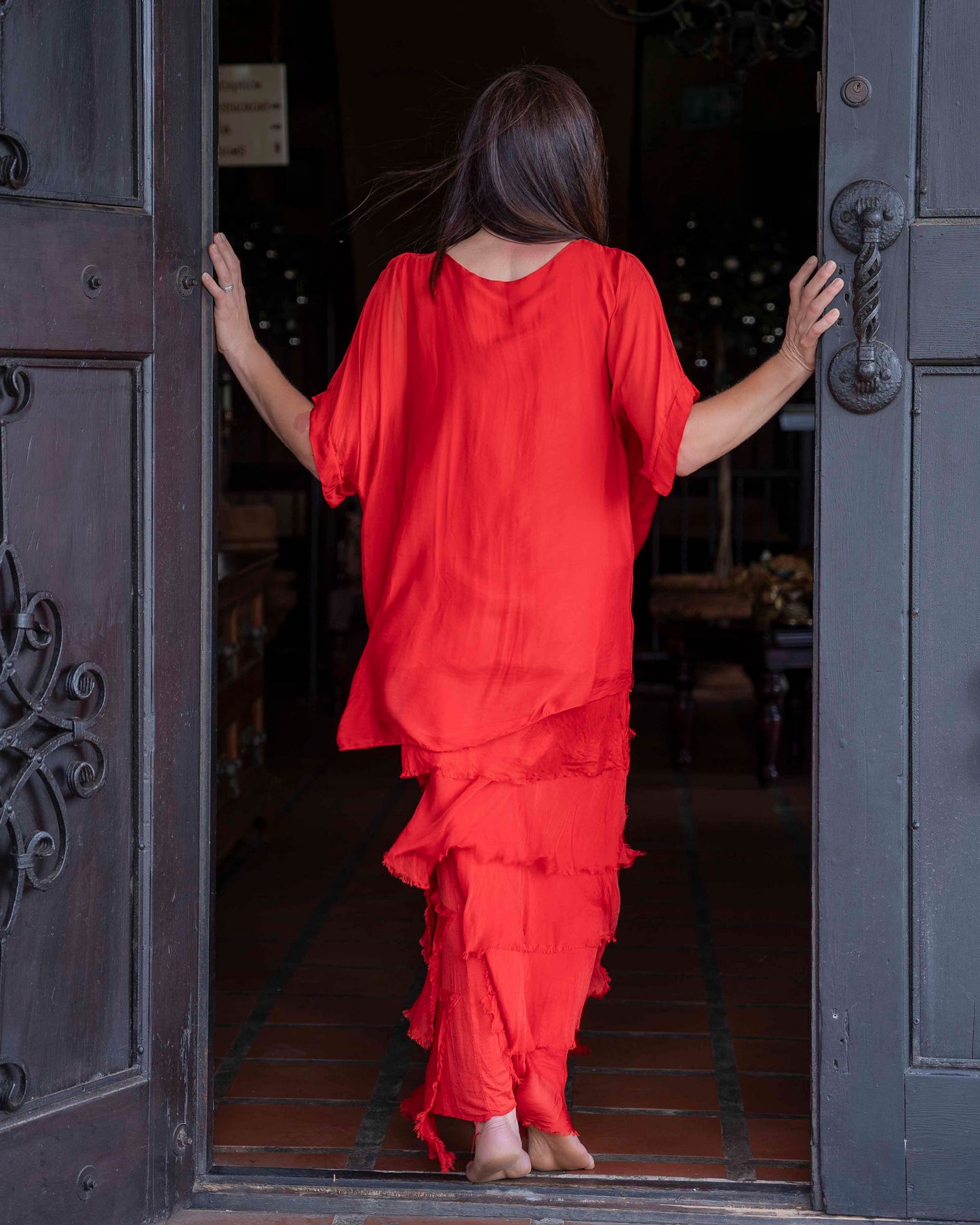 My Forever Fringe Maxi Dress | Red