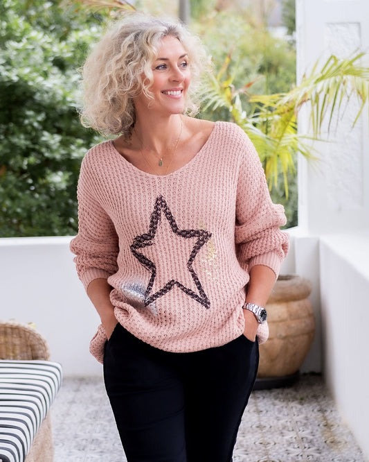 Oh My Star Knit | Pink